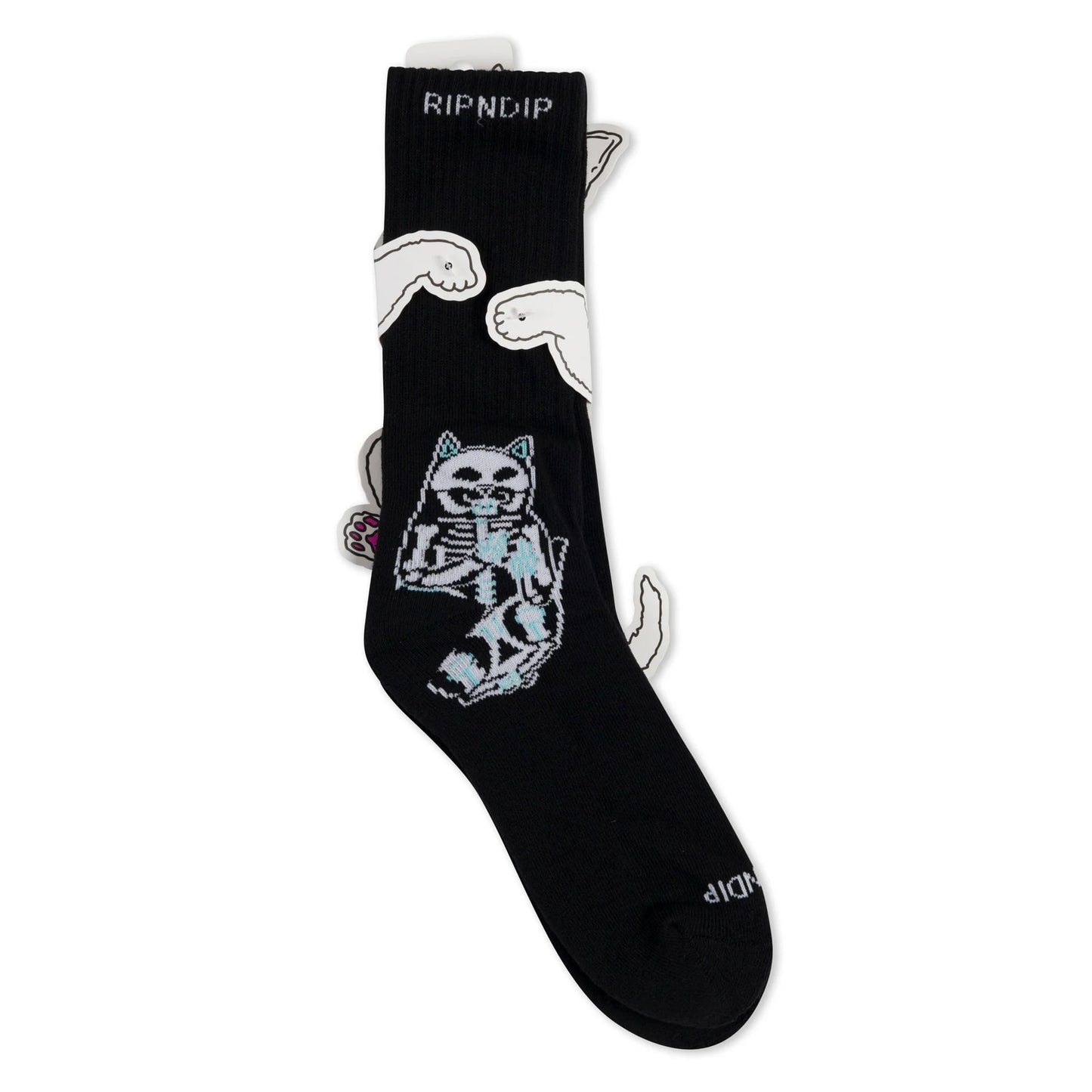 RIPNDIP - SKELLY SOCKS (BLACK)