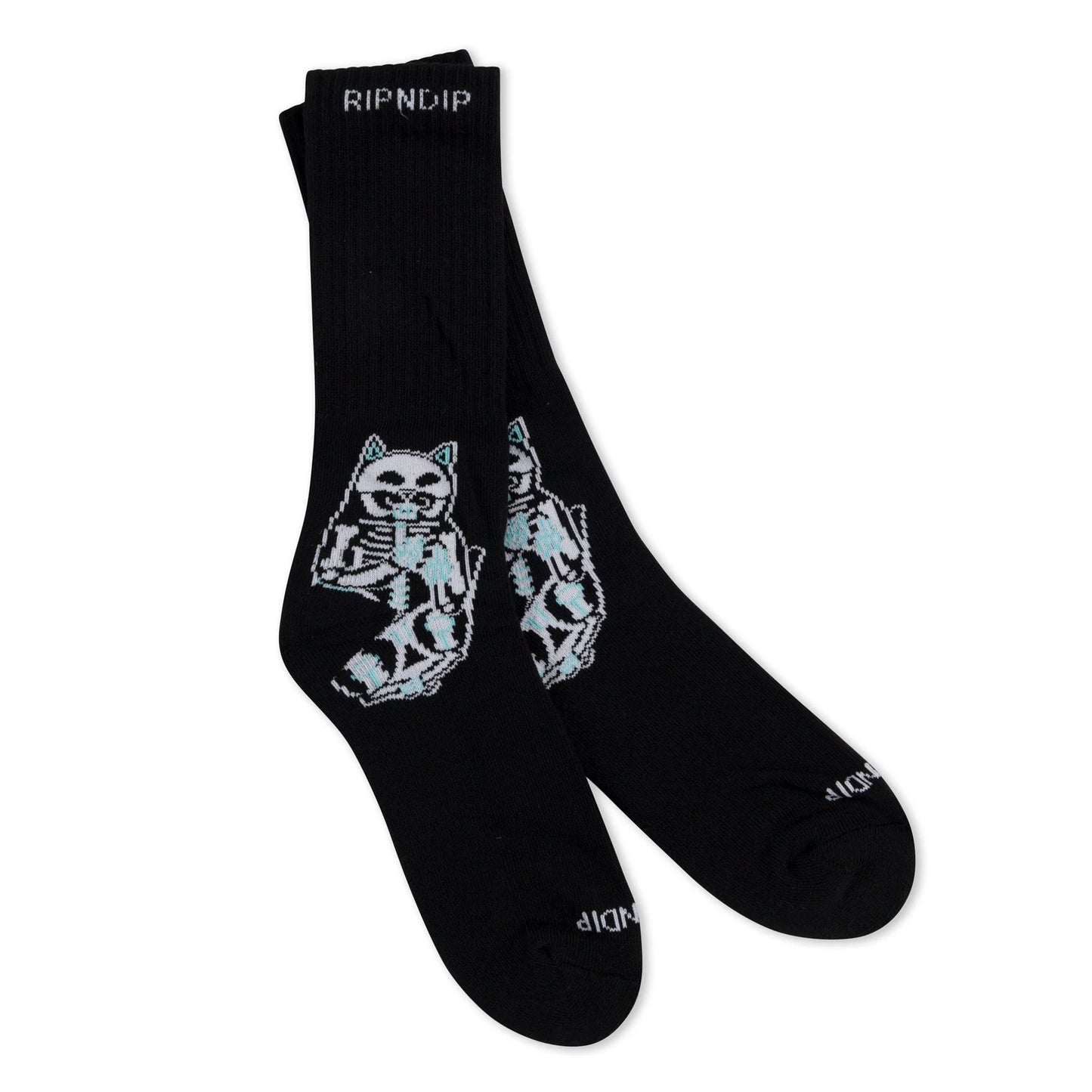 RIPNDIP - SKELLY SOCKS (BLACK)