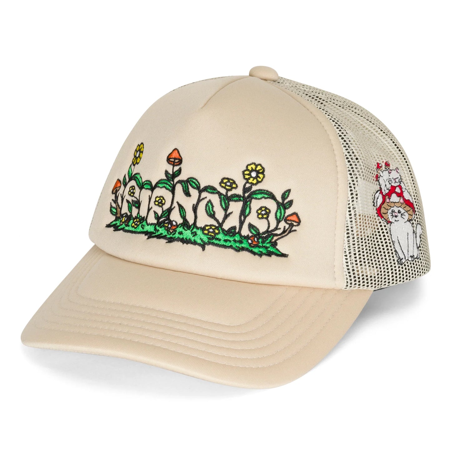 RIPNDIP - FIELD FRIENDS TRUCKER HAT (SAND)