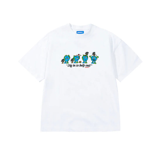 MARKET - DIG IN T-SHIRT (WHITE)