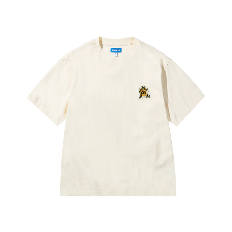Market Studios | Camiseta Clásica Bordada Essentials | Algodón 220 GSM Premium | 3 Colores Atemporales | Envíos Venezuela