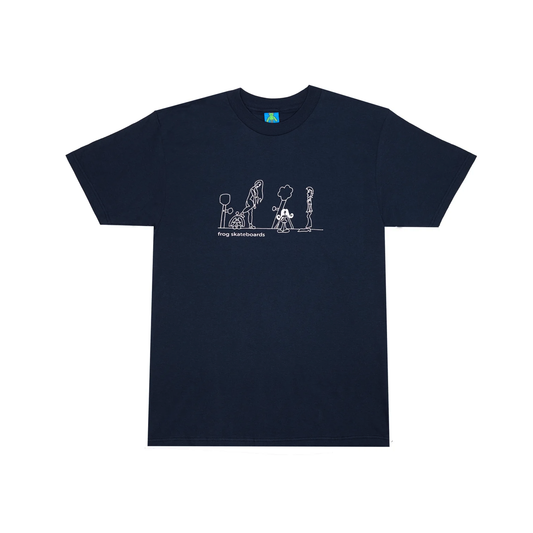 Frog Memories 1000 Tee navy de Frog Skateboards