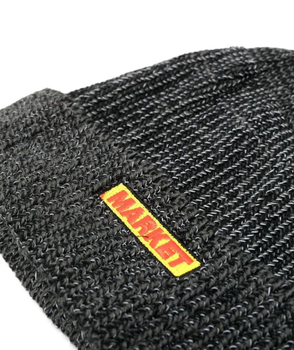 Market Reflective Bar Logo Beanie 'Black'