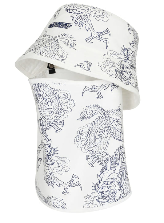 Haku Face Mask Bucket Hat (White)