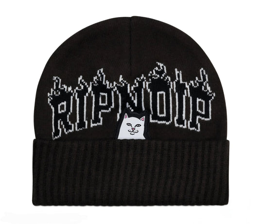 Lord Nermal Fire Spirit Beanie - Black RIPNDIP