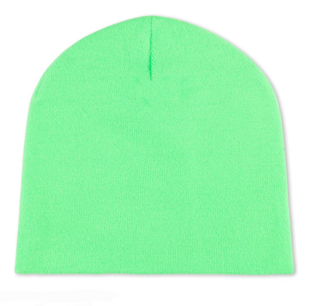 Alien Face Beanie (Green)