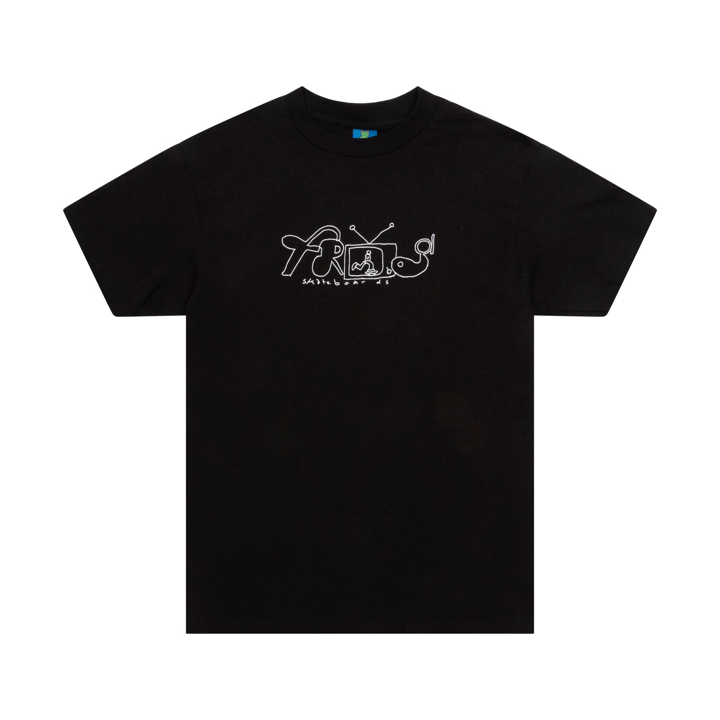 FROG SKATEBOARDS - TELEVISION TEE BLACK