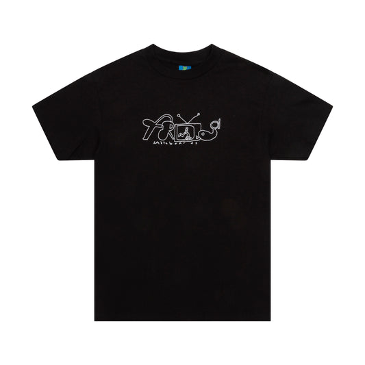 FROG SKATEBOARDS - TELEVISION TEE BLACK