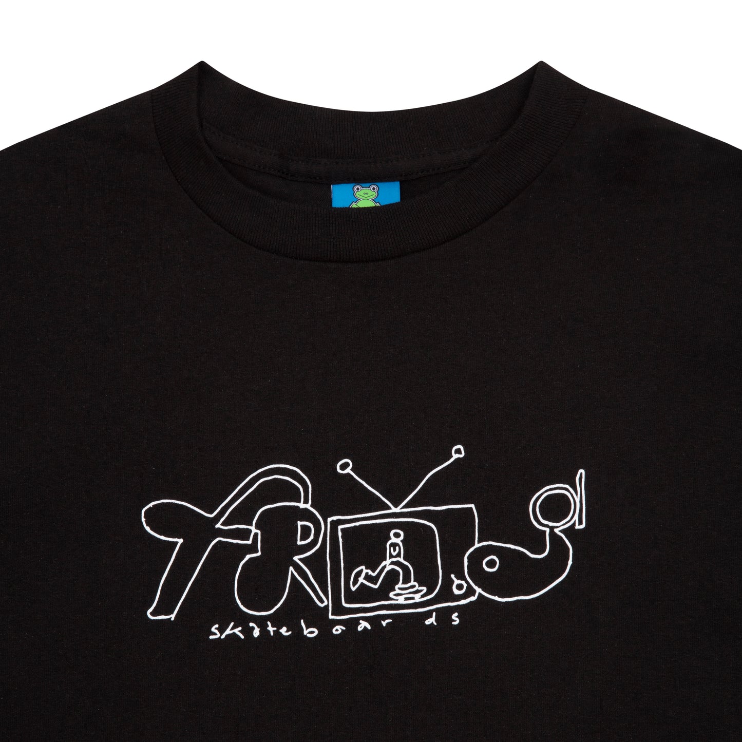 FROG SKATEBOARDS - TELEVISION TEE BLACK