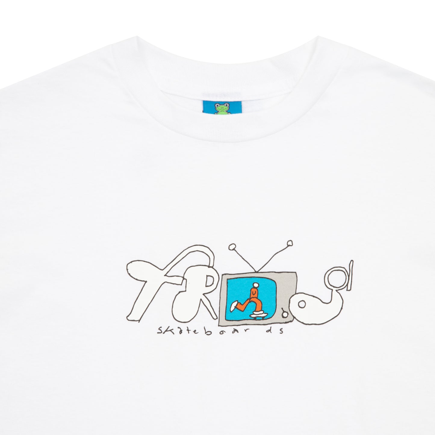 FROG SKATEBOARDS - TELEVISION TEE WHITE