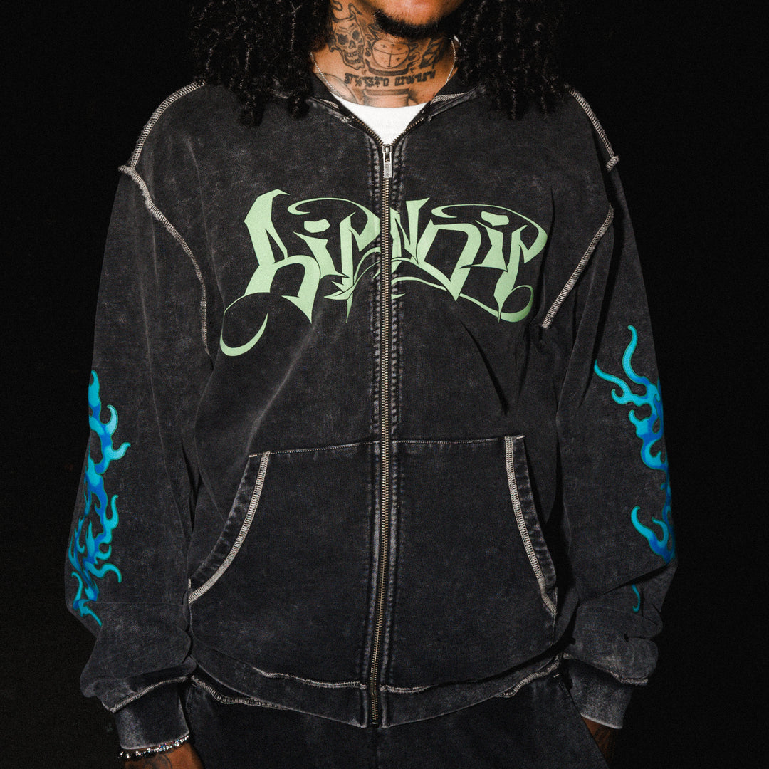 Squabble Up Hoodie (Black Vintage Wash)-RIPNDIP