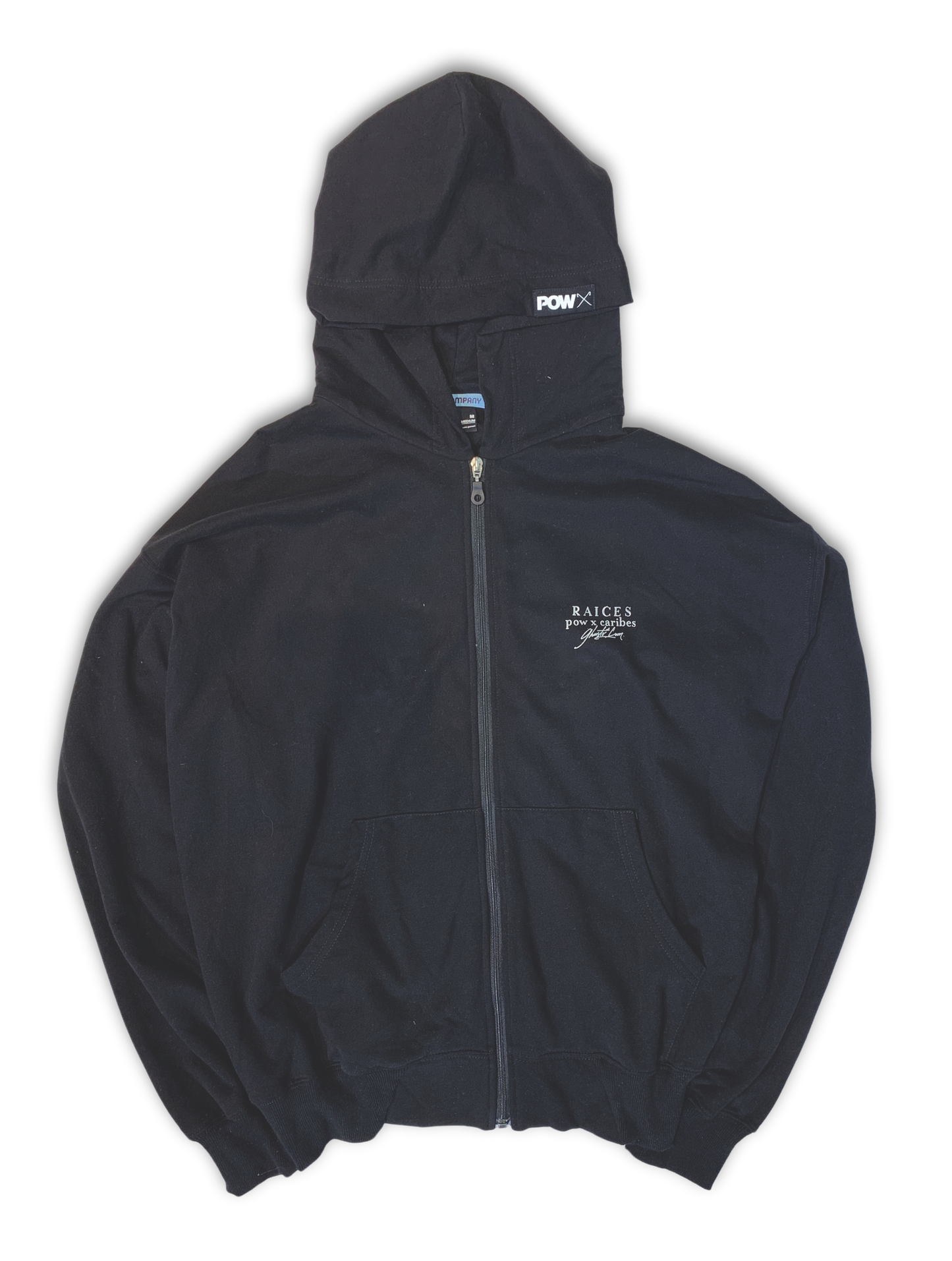 POW x Caribes Hoodie Zip | Algodón 100% | Tribu Urbana Venezuela