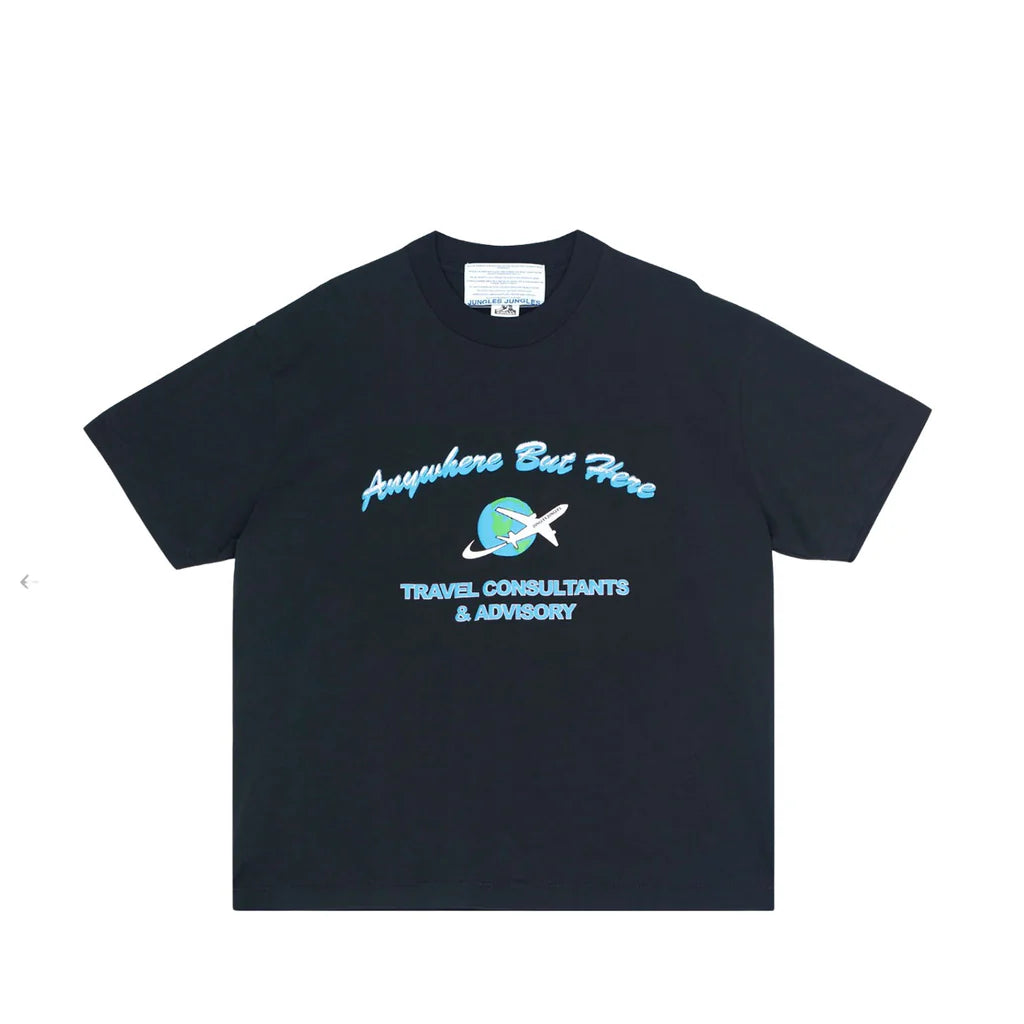 Jungles Anywhere But Here Tee | Algodón 100% | Estampado Jetset | Corte Boxy Nómada