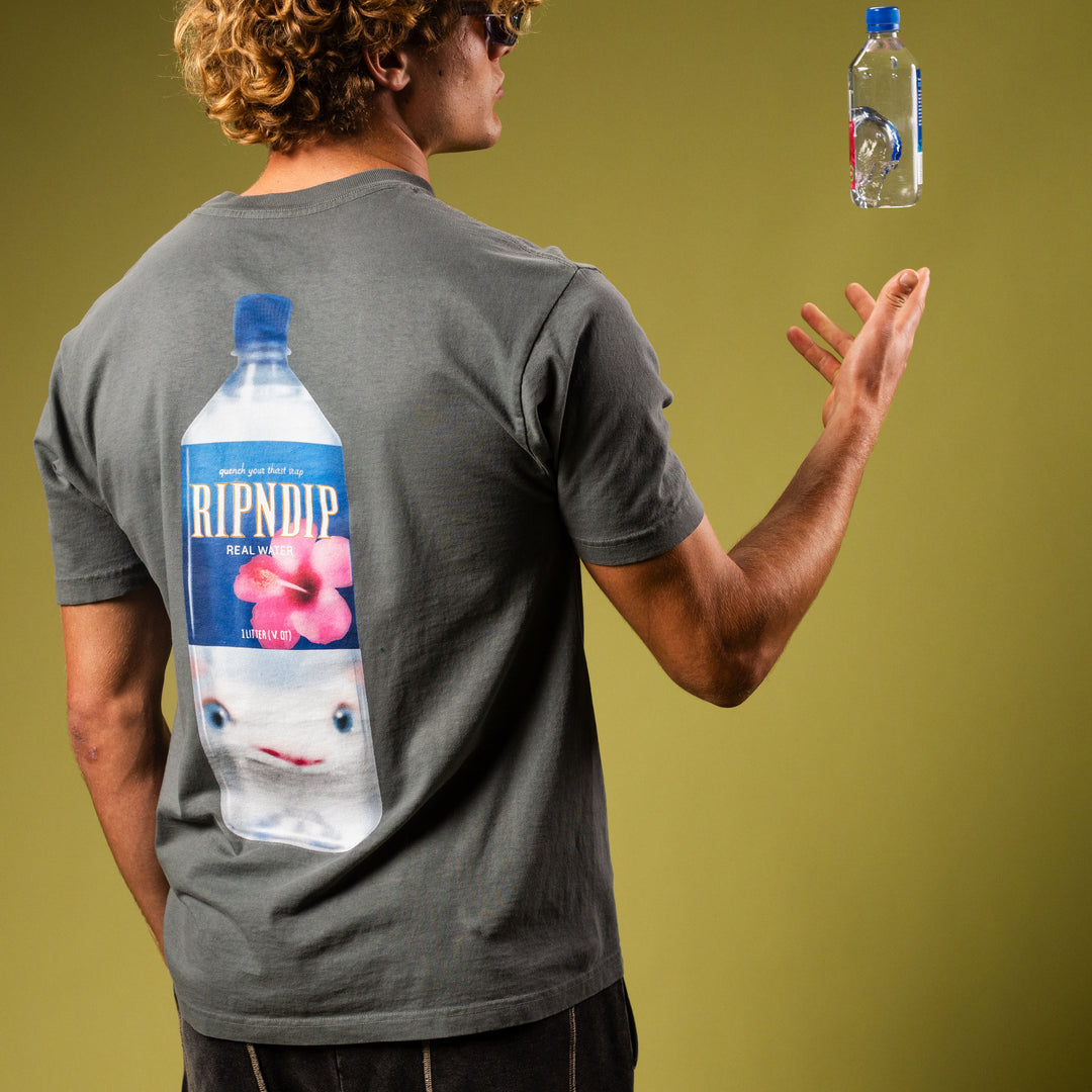 Real Water Tee (Charcoal)-RIPNDIP