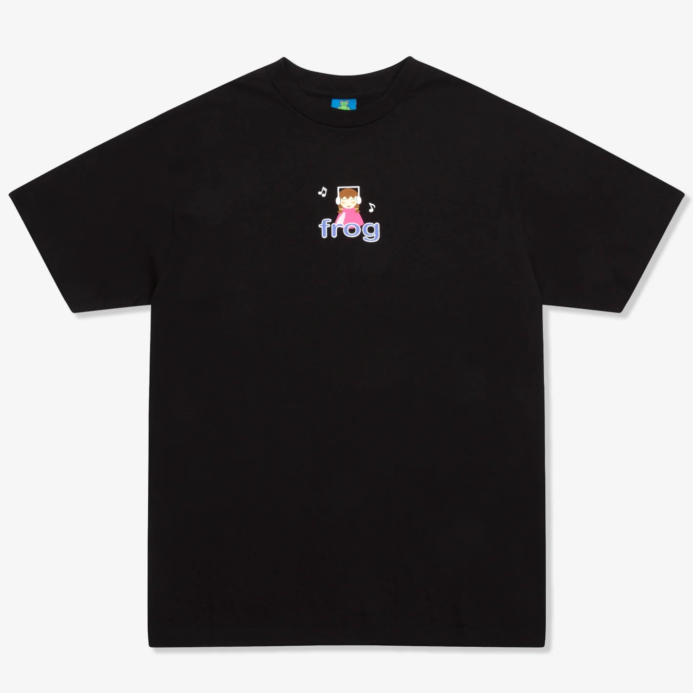 FROG SKATEBOARD  | I'm Not Listening Tee Black | 100% Algodón | Streetwear Irreverente