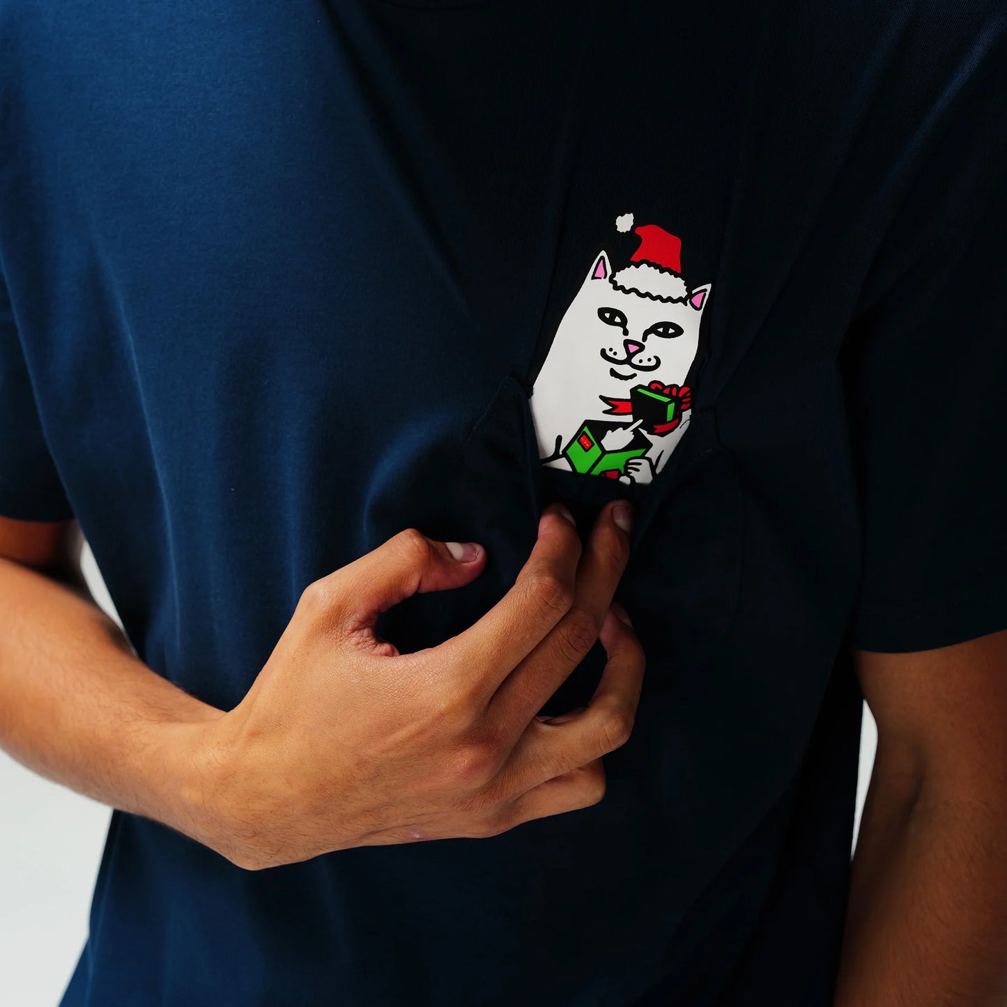 RIPNDIP - SECRET SANTA POCKET TEE