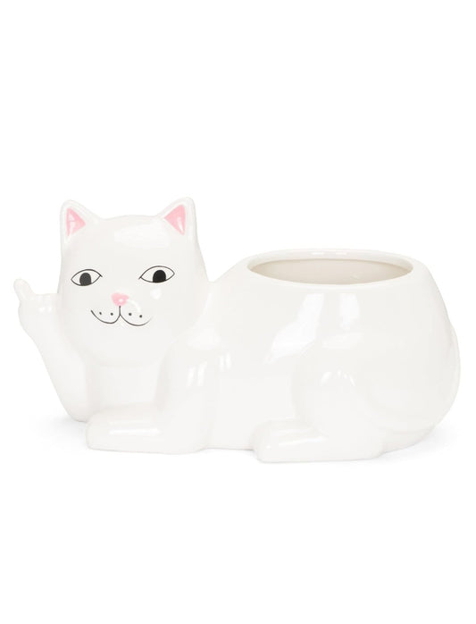 RIPNDIP Lord Nermal - Maceta de cerámica (blanco)