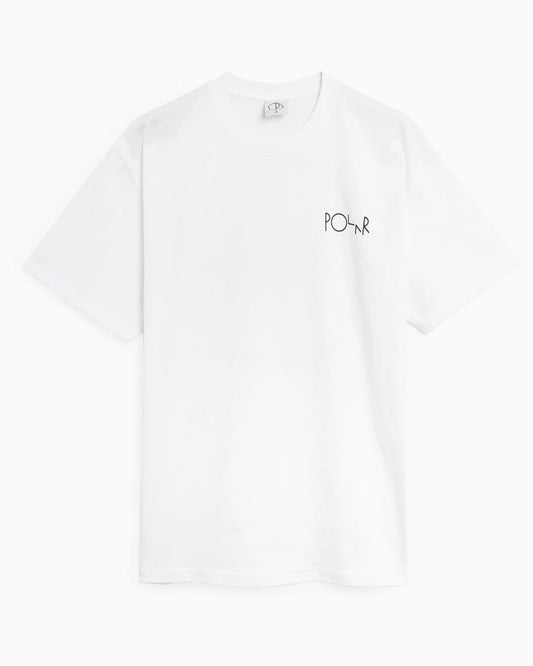 POLAR SKATE CO. | Camiseta Stroke Logo Blanca | Minimalista | Hombre
