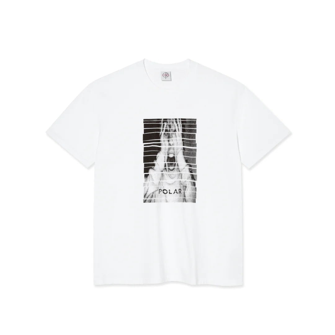 POLAR SKATE CO. | Camiseta Scream Blanca | Skatewear Exclusivo 2025 | Arte Urbano