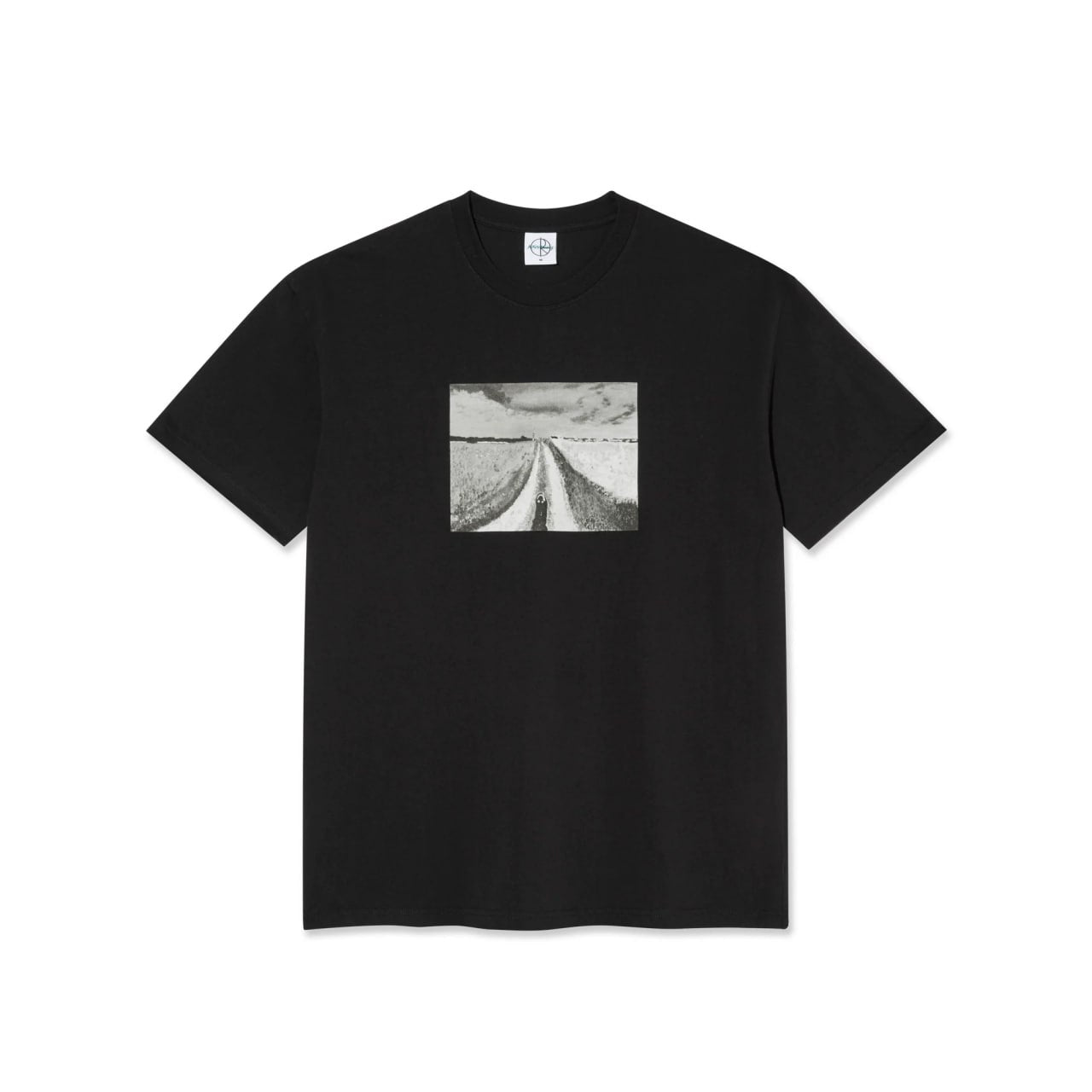POLAR SKATE CO. | Camiseta Open Fields Negra | Skatewear Venezuela | Andrey Kovalevsky