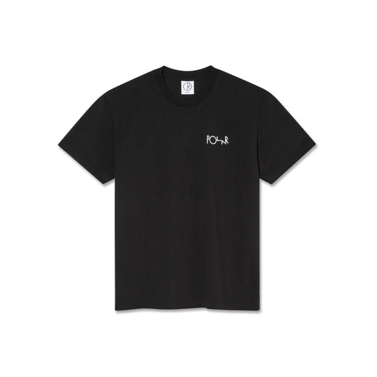 POLAR SKATE CO. | Camiseta Stroke Logo Negra | Algodón 240 GSM | Streetwear