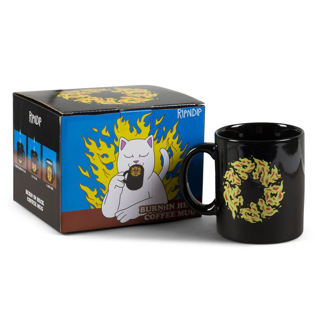 RIPNDIP | Taza Burn In Heck Negra | Regalos Urbanos | Termoactiva
