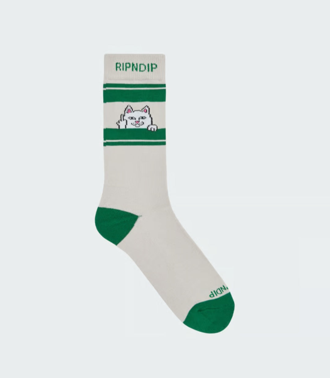 Peeking Nermal Socks (Grey/Green)