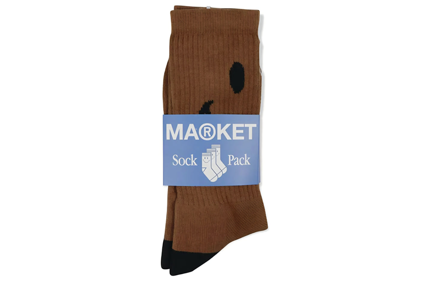 MARKET SMILEY SOCKS (RUST)