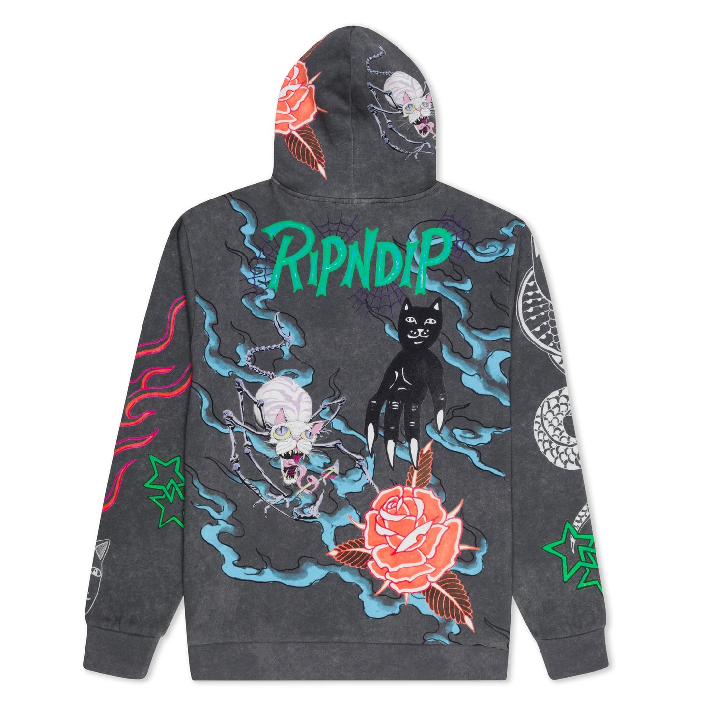 RIPNDIP TRAVIS HOODIE (CHARCOAL)