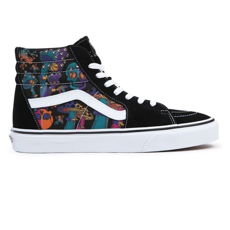 Vans Sk8-Hi Black Multi | Zapatillas Altas Venezuela | Suede/Canvas + Sidestripe™ Legendario