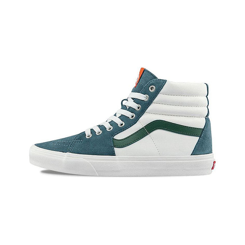Vans Sk8-Hi Varsity Canvas Blue/Green | Zapatillas Alta Venezuela | Suede Premium + Sidestripe™ Icónico
